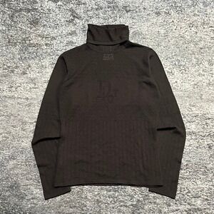 Vintage Christian Dior Boutique Turtleneck Sweater Wool Womens 6 (Small) Brown